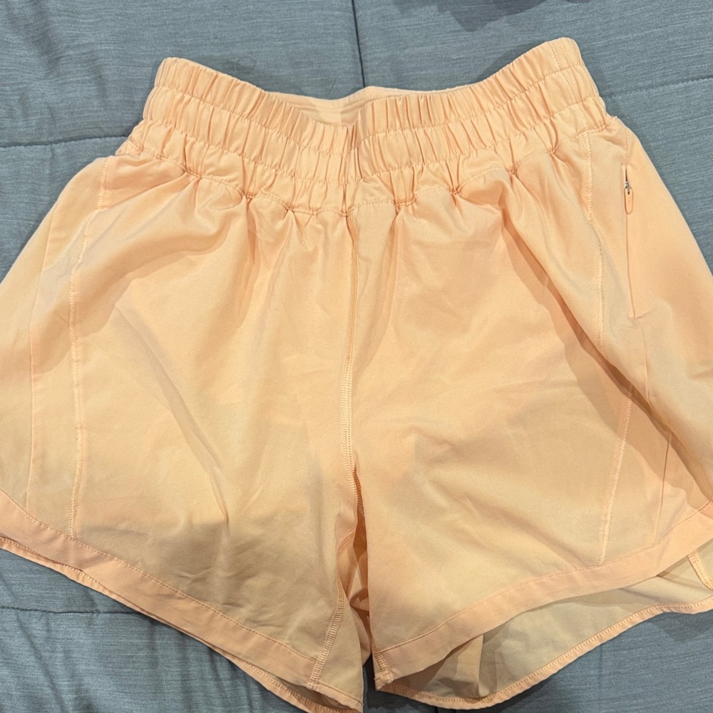 Lululemon Athletica Light Peach Athletic Shorts